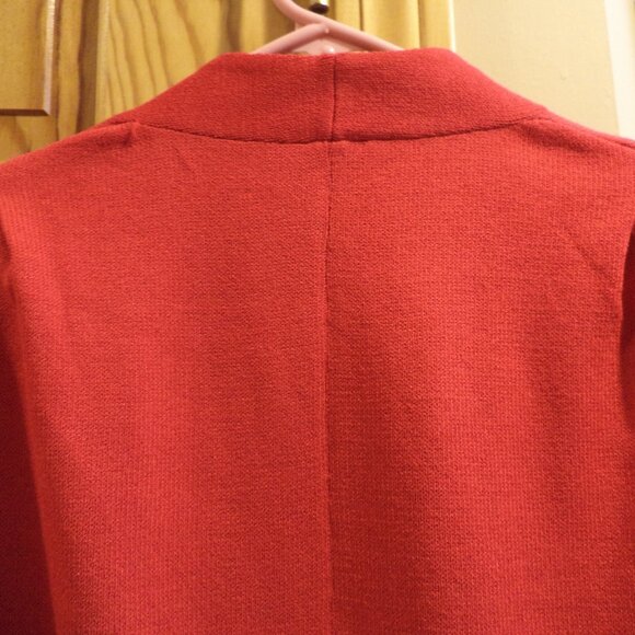 St. John RED Knit Jacket ~ Gold-tone Zip Closure New with Tags $995 `Size:Small - Picture 10 of 15